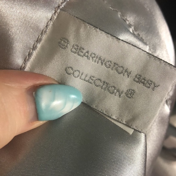 Bearington Baby Collection Elephant Lovey Gray Satin Plush Security Blanket - Picture 8 of 10